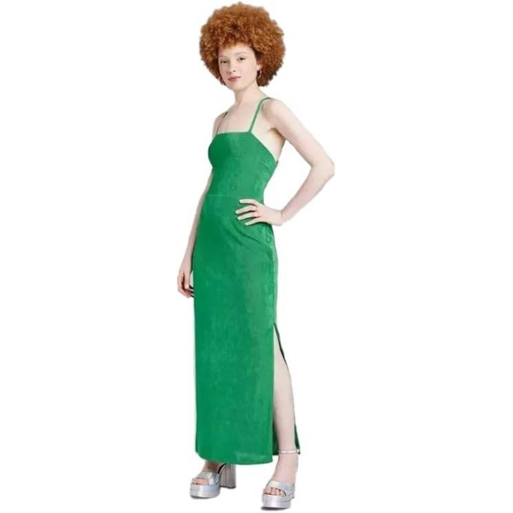 wild fable Green Maxi Slip Dress